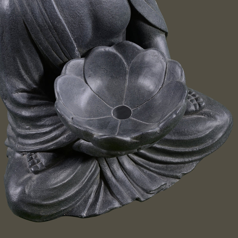 77194 - Meditating Buddha With Lotus Planter Hi-Line Gift Ltd.