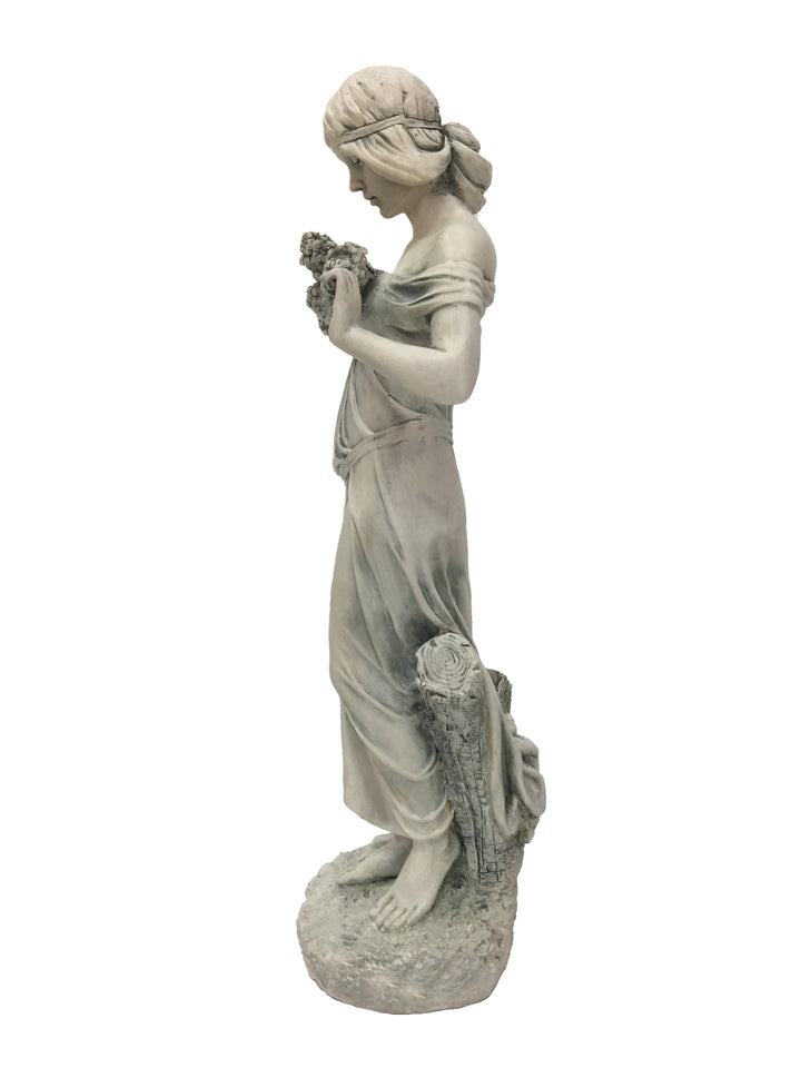 Girl With Flowers Statue HI-LINE GIFT LTD.