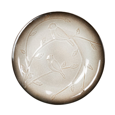 78414-04 -  Ceramic Birdbath - Ivory Elegance HI-LINE GIFT