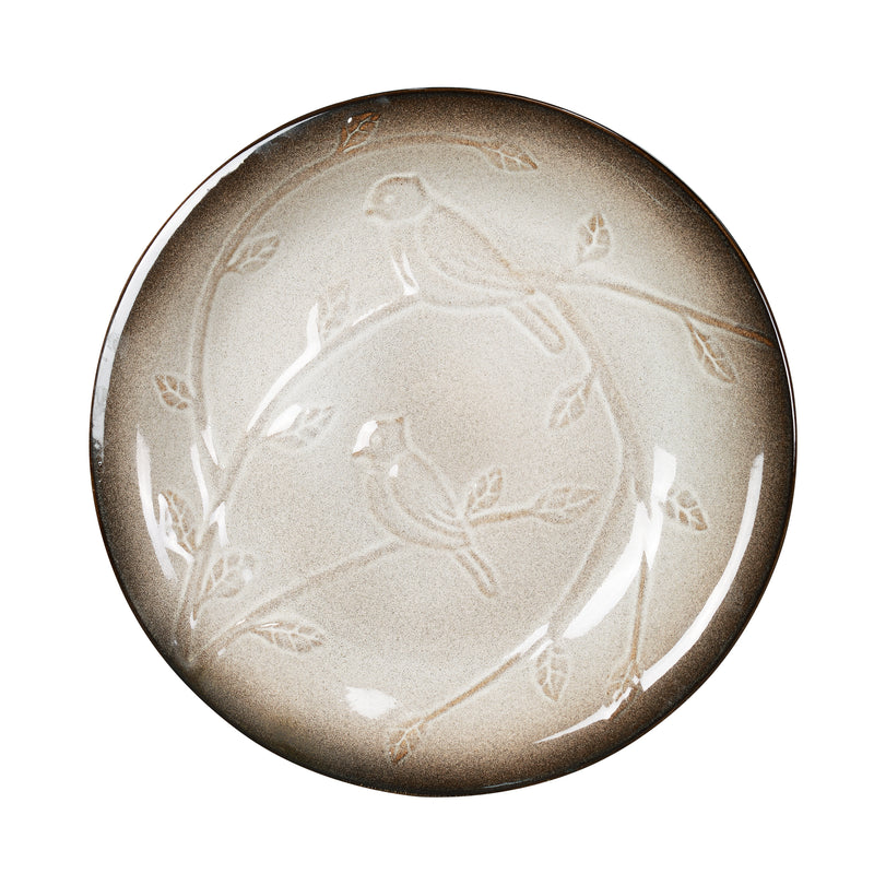 78414-04 -  Ceramic Birdbath - Ivory Elegance HI-LINE GIFT