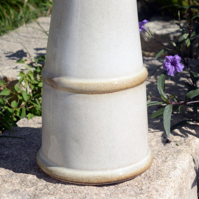 78414-04 -  Ceramic Birdbath - Ivory Elegance HI-LINE GIFT