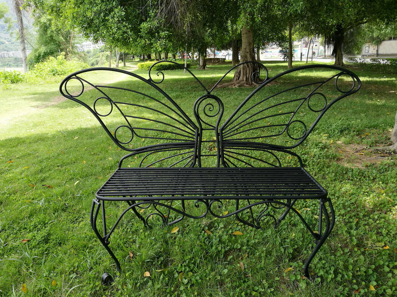 Metal Garden Decor - Butterfly Bench HI-LINE GIFT LTD.