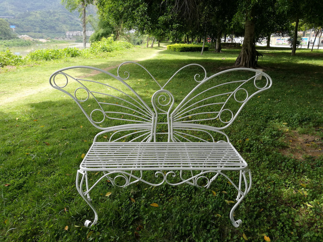 Metal Garden Decor - Butterfly Bench HI-LINE GIFT LTD.