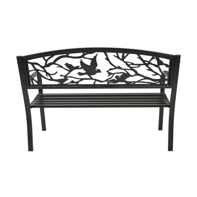 Black Birds And Branches Garden Bench HI-LINE GIFT LTD.