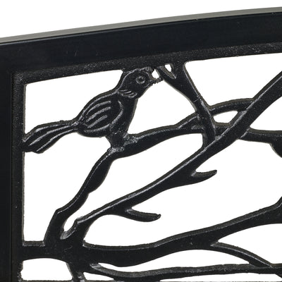 Black Birds And Branches Garden Bench HI-LINE GIFT LTD.