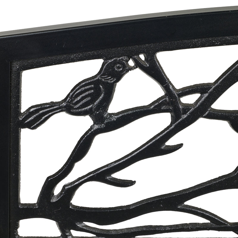 Black Birds And Branches Garden Bench HI-LINE GIFT LTD.
