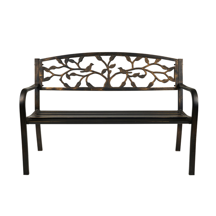 Bronze Vintage Style Garden Bench HI-LINE GIFT LTD.