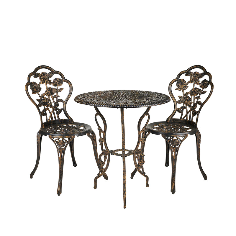 Bronze Rose Bistro 3 Pc Set HI-LINE GIFT LTD.