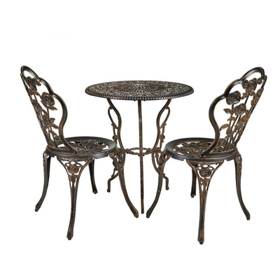 Bronze Rose Bistro 3 Pc Set HI-LINE GIFT LTD.