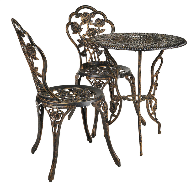 Bronze Rose Bistro 3 Pc Set HI-LINE GIFT LTD.