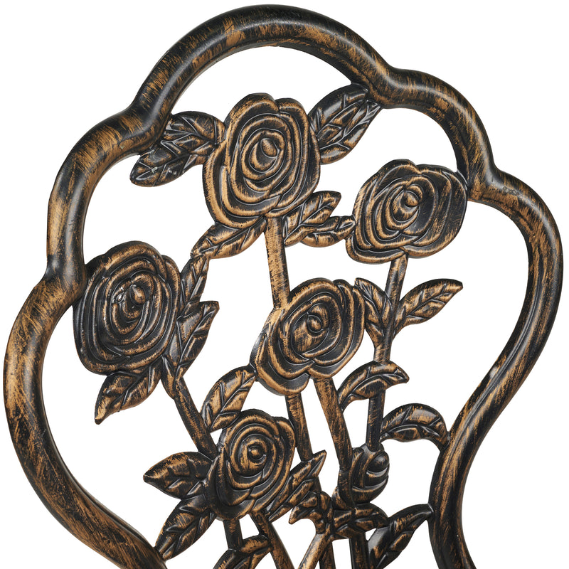 Bronze Rose Bistro 3 Pc Set HI-LINE GIFT LTD.