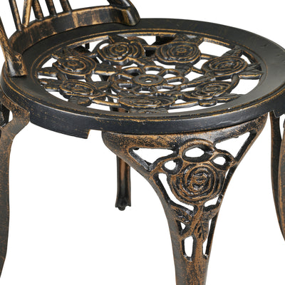 Bronze Rose Bistro 3 Pc Set HI-LINE GIFT LTD.