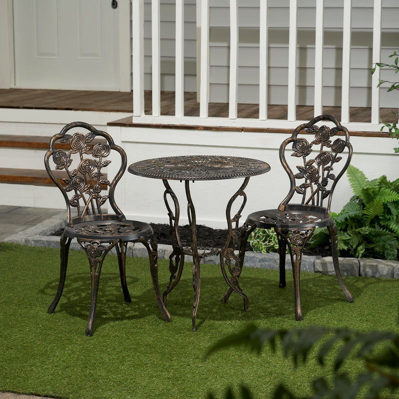 Bronze Rose Bistro 3 Pc Set HI-LINE GIFT LTD.