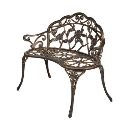 Garden Bench - Rose Design HI-LINE GIFT LTD.