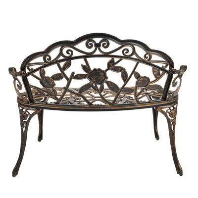 Garden Bench - Rose Design HI-LINE GIFT LTD.