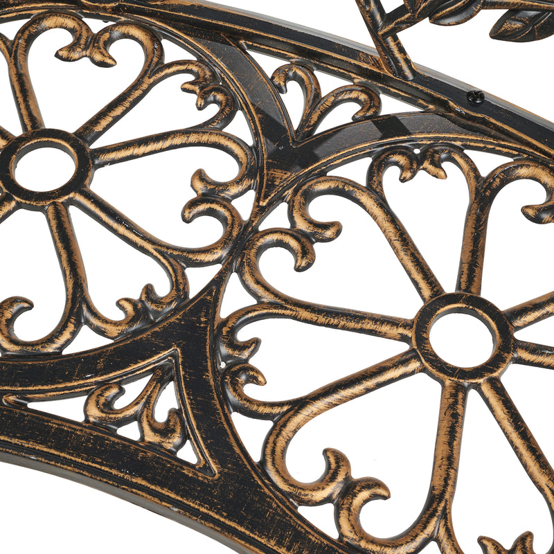 Garden Bench - Rose Design HI-LINE GIFT LTD.