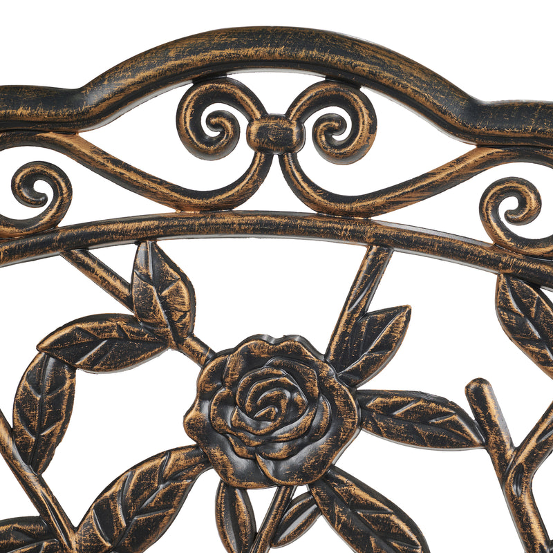 Garden Bench - Rose Design HI-LINE GIFT LTD.