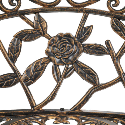 Garden Bench - Rose Design HI-LINE GIFT LTD.