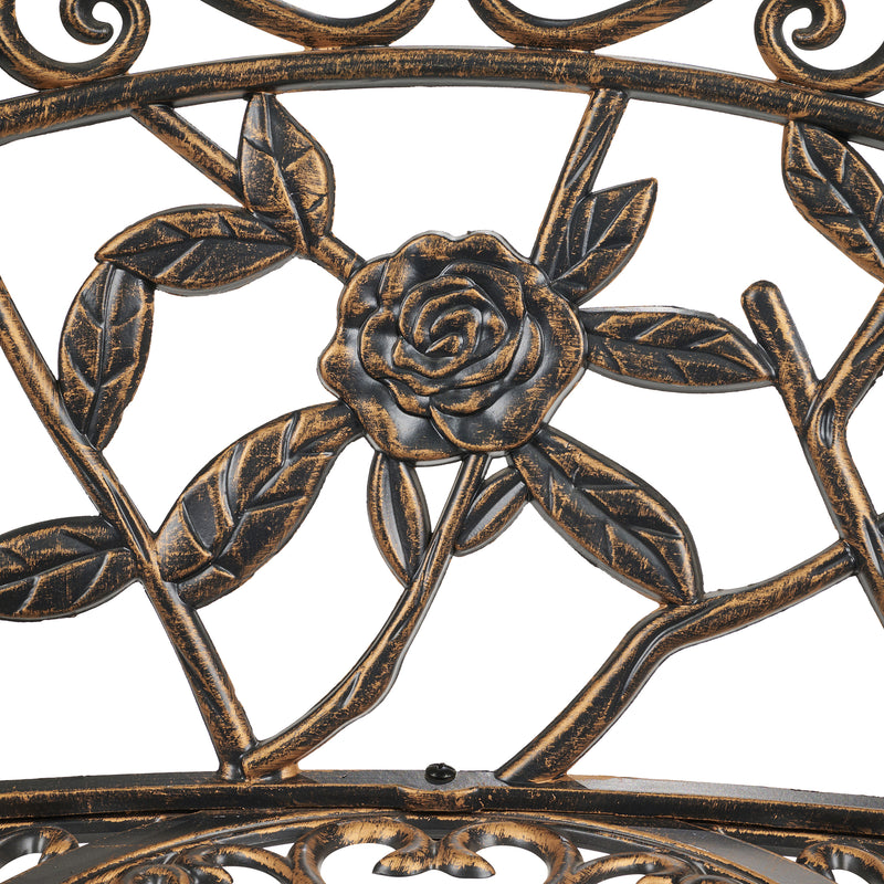 Garden Bench - Rose Design HI-LINE GIFT LTD.