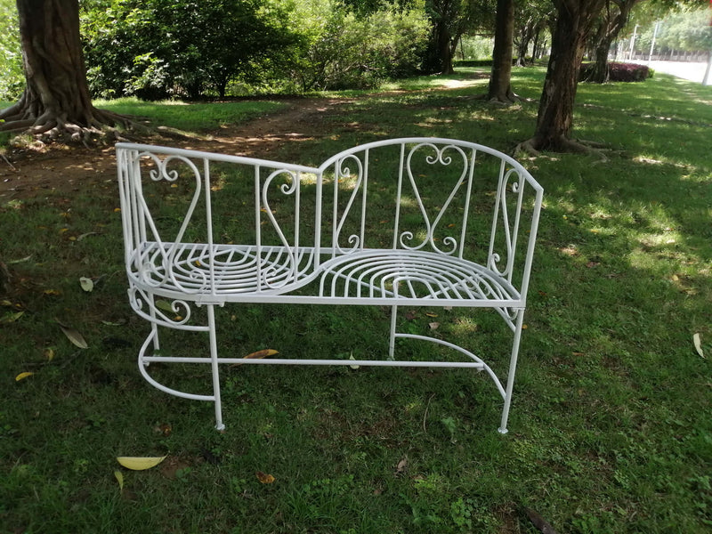 White Bench - S shaped HI-LINE GIFT LTD.