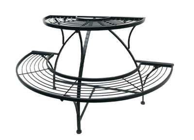 Black Semi-Circle Plant and Display Stand HI-LINE GIFT LTD.