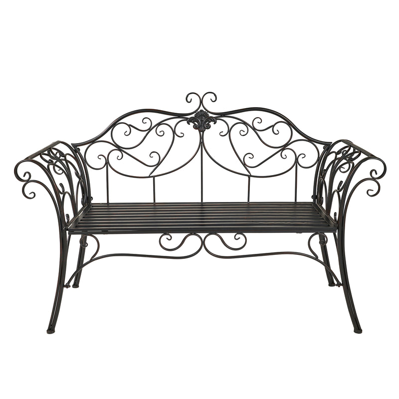 Garden Bench - Scroll Design HI-LINE GIFT LTD.