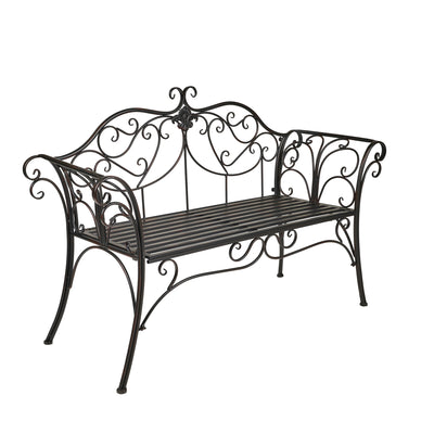 Garden Bench - Scroll Design HI-LINE GIFT LTD.