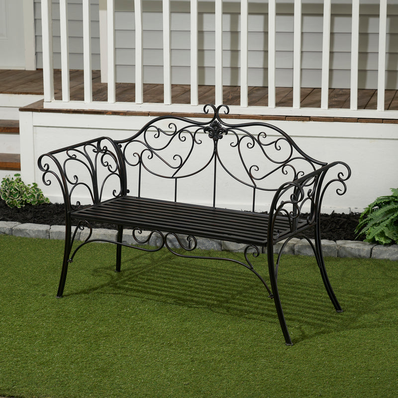 Garden Bench - Scroll Design HI-LINE GIFT LTD.