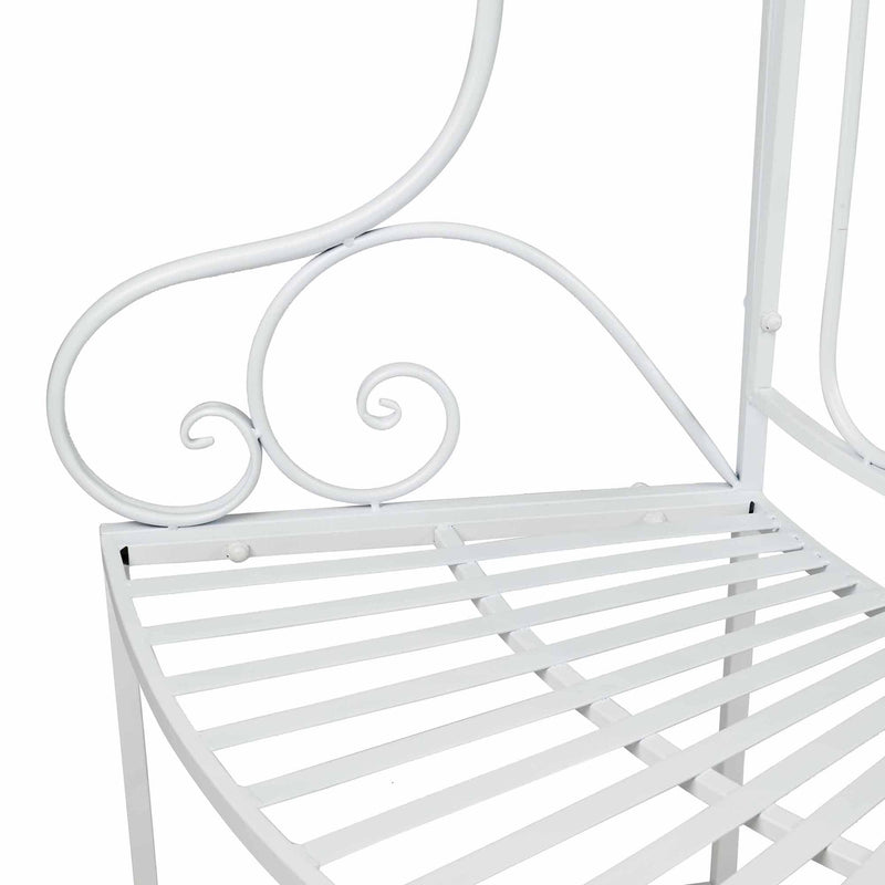 White Metal Tree Garden Bench Hi-Line Gift Ltd.