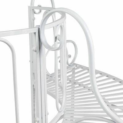 White Metal Tree Garden Bench Hi-Line Gift Ltd.
