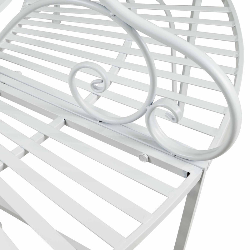 White Metal Tree Garden Bench Hi-Line Gift Ltd.