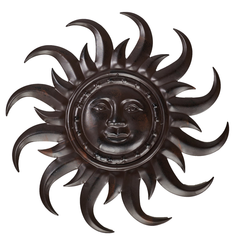 Sun face -Light Brown- Wall Art HI-LINE GIFT LTD.