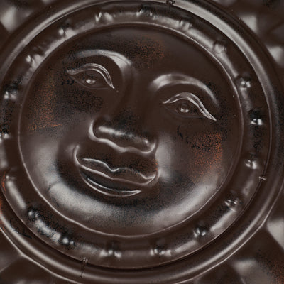 Sun face -Light Brown- Wall Art HI-LINE GIFT LTD.