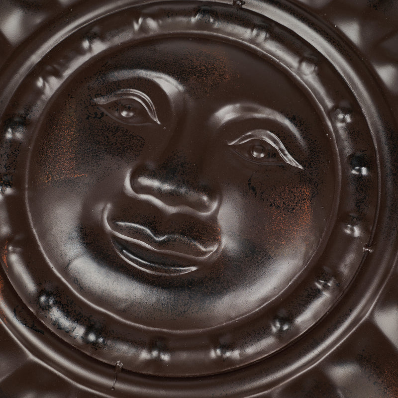 Sun face -Light Brown- Wall Art HI-LINE GIFT LTD.