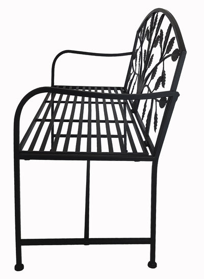 78683-BK - Metal Garden Bench Tree Pattern-Black Hi-Line Gift Ltd.