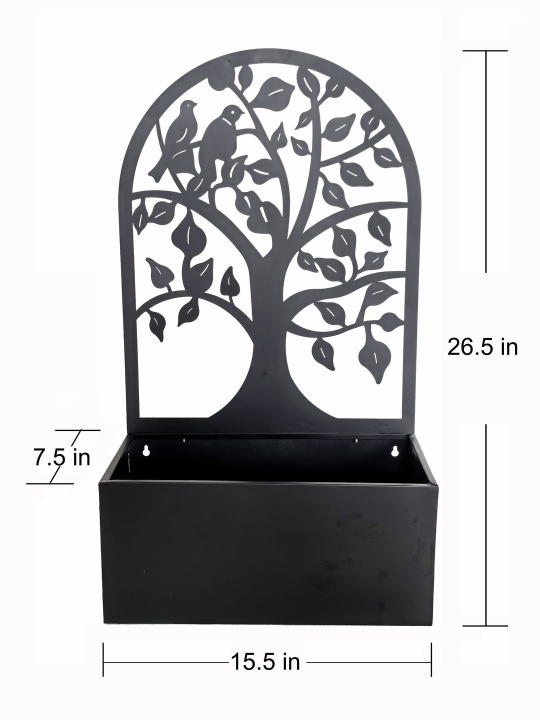 modern metal hanging planter Metal Wall Art and Plant Holder (78686-GY) – Hi-Line Gift Ltd
