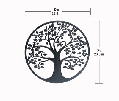 78687 - Metal Wall Hanging Decor Tree Pattern Hi-Line Gift Ltd.
