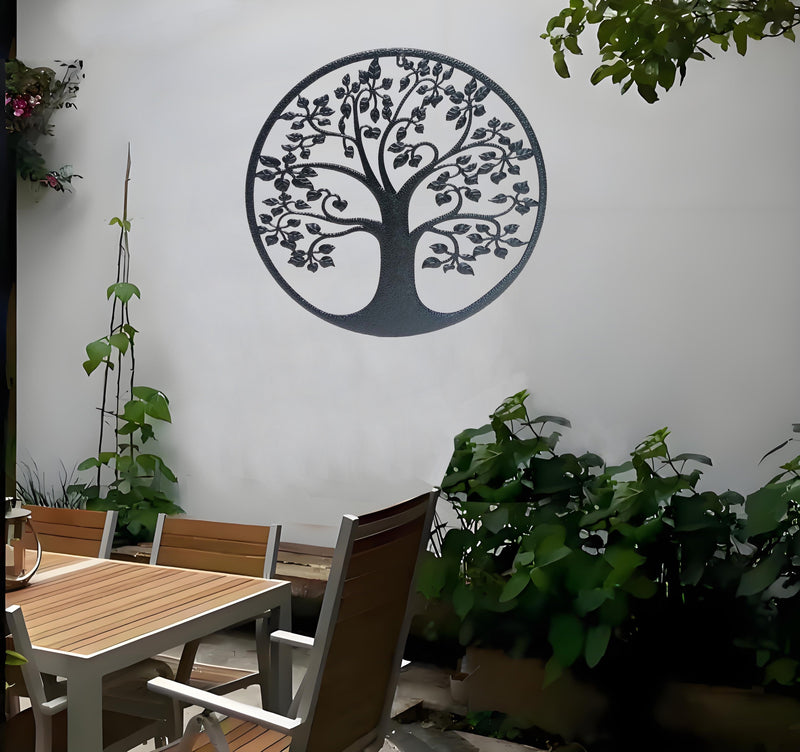 78687 - Metal Wall Hanging Decor Tree Pattern Hi-Line Gift Ltd.