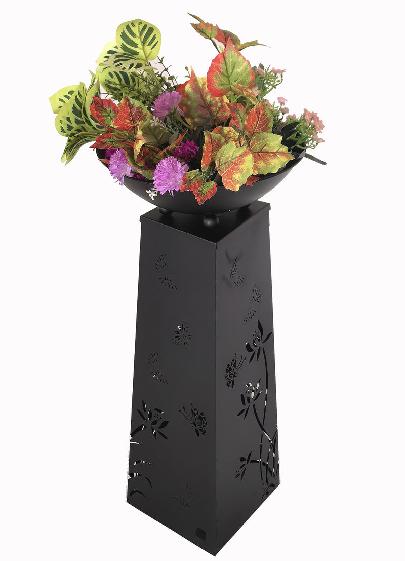 78688-A - Solar Lighted Butterfly Metal Planter Holder Hi-Line Gift Ltd.