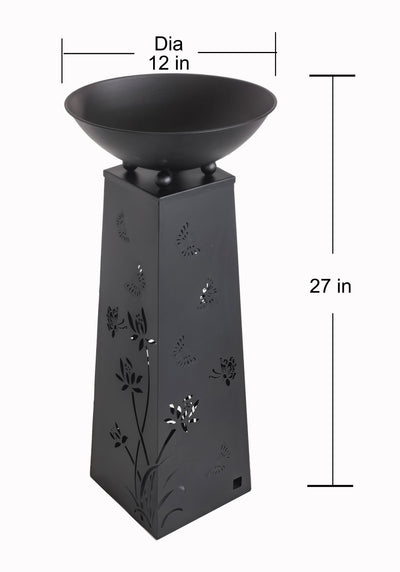 78688-A - Solar Lighted Butterfly Metal Planter Holder Hi-Line Gift Ltd.