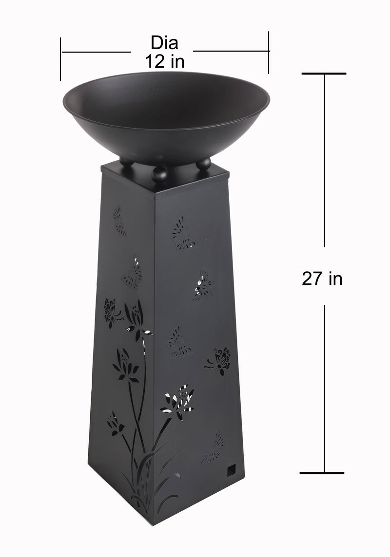 78688-A - Solar Lighted Butterfly Metal Planter Holder Hi-Line Gift Ltd.