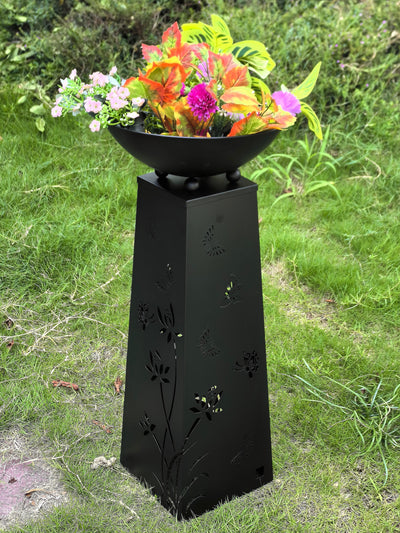 78688-A - Solar Lighted Butterfly Metal Planter Holder Hi-Line Gift Ltd.
