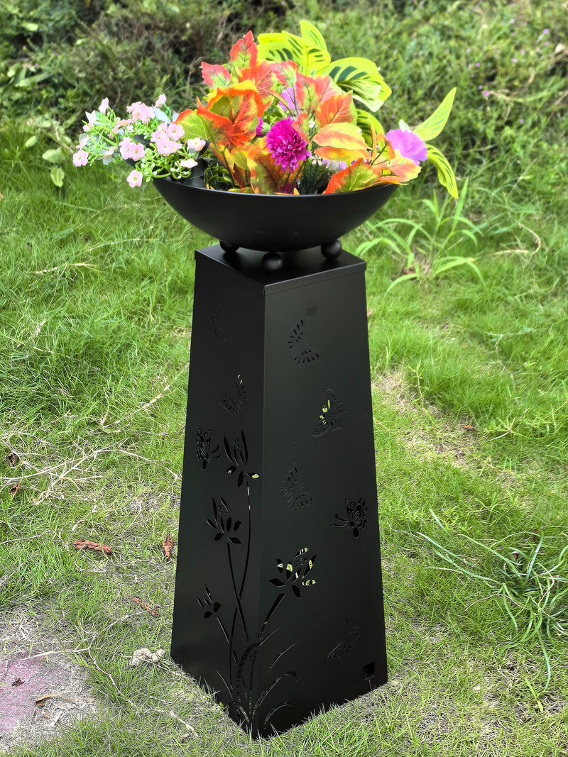 78688-A - Solar Lighted Butterfly Metal Planter Holder Hi-Line Gift Ltd.