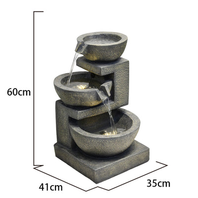 LED Fountain- 3 Bowls HI-LINE GIFT LTD.