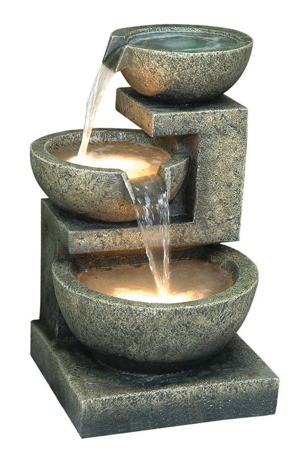 LED Fountain- 3 Bowls HI-LINE GIFT LTD.