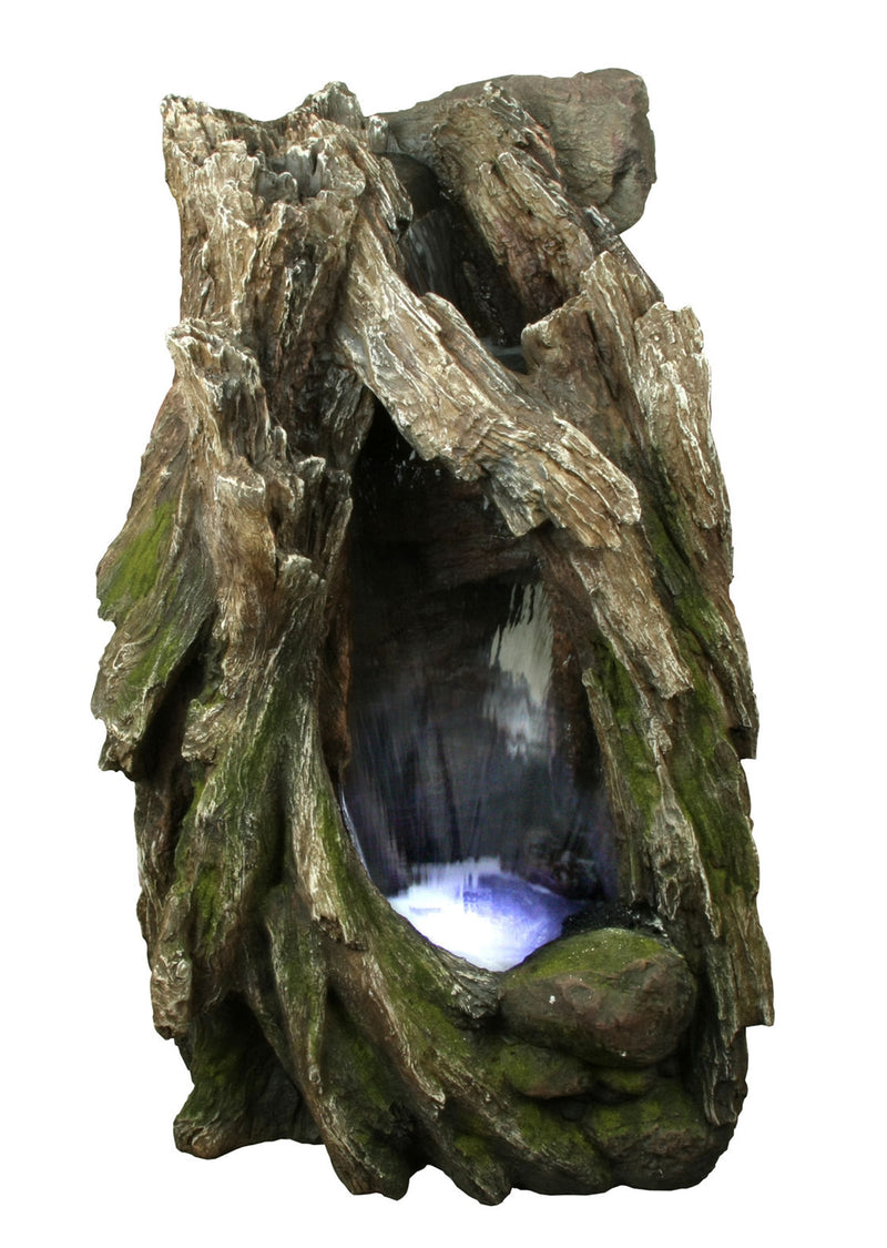 79180 - Tree Trunk Fountain W/LED Hi-Line Gift Ltd.