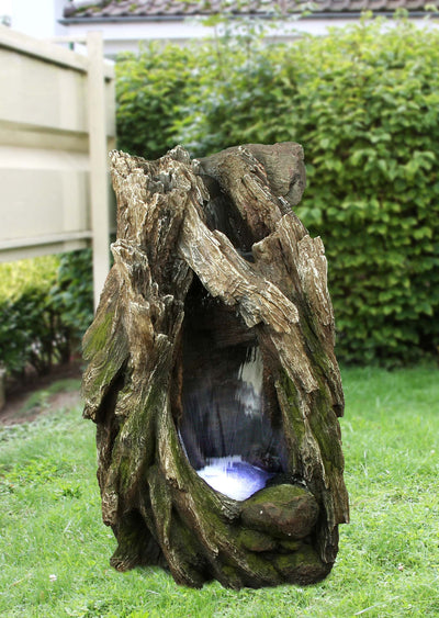 79180 - Tree Trunk Fountain W/LED Hi-Line Gift Ltd.