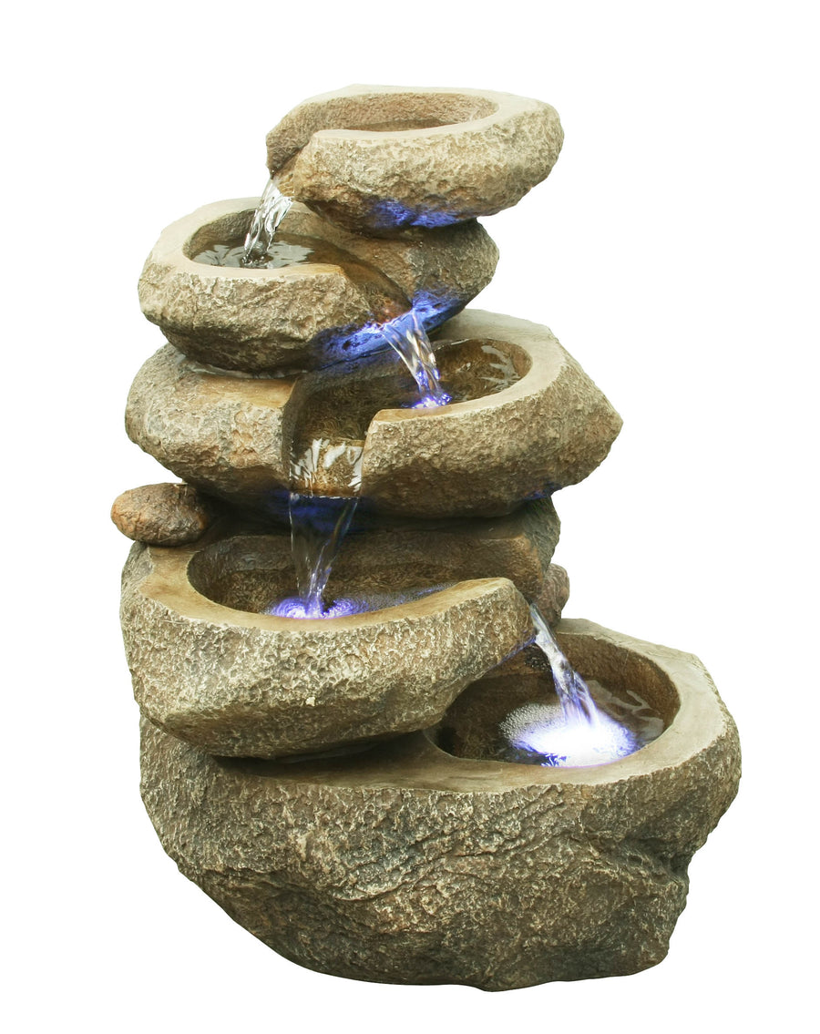 LED Fountain-Rock 5 Level HI-LINE GIFT LTD.
