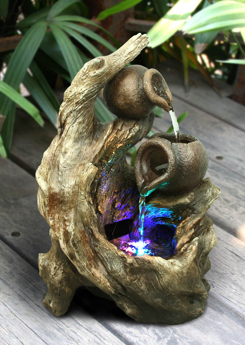 LED Fountain with 2 Jugs HI-LINE GIFT LTD.