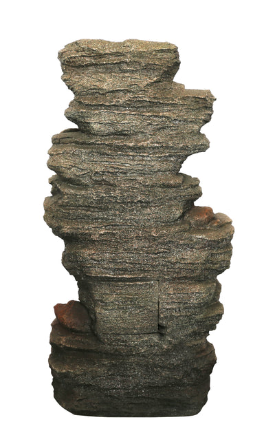 LED Slate Stone Fountain With Seven Levels Hi-Line Gift Ltd.